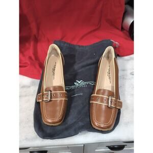 Walter Genuin Ladies Golf Shoes 10, Cleats Buckle Loafers, Linea Stretch Golf‎